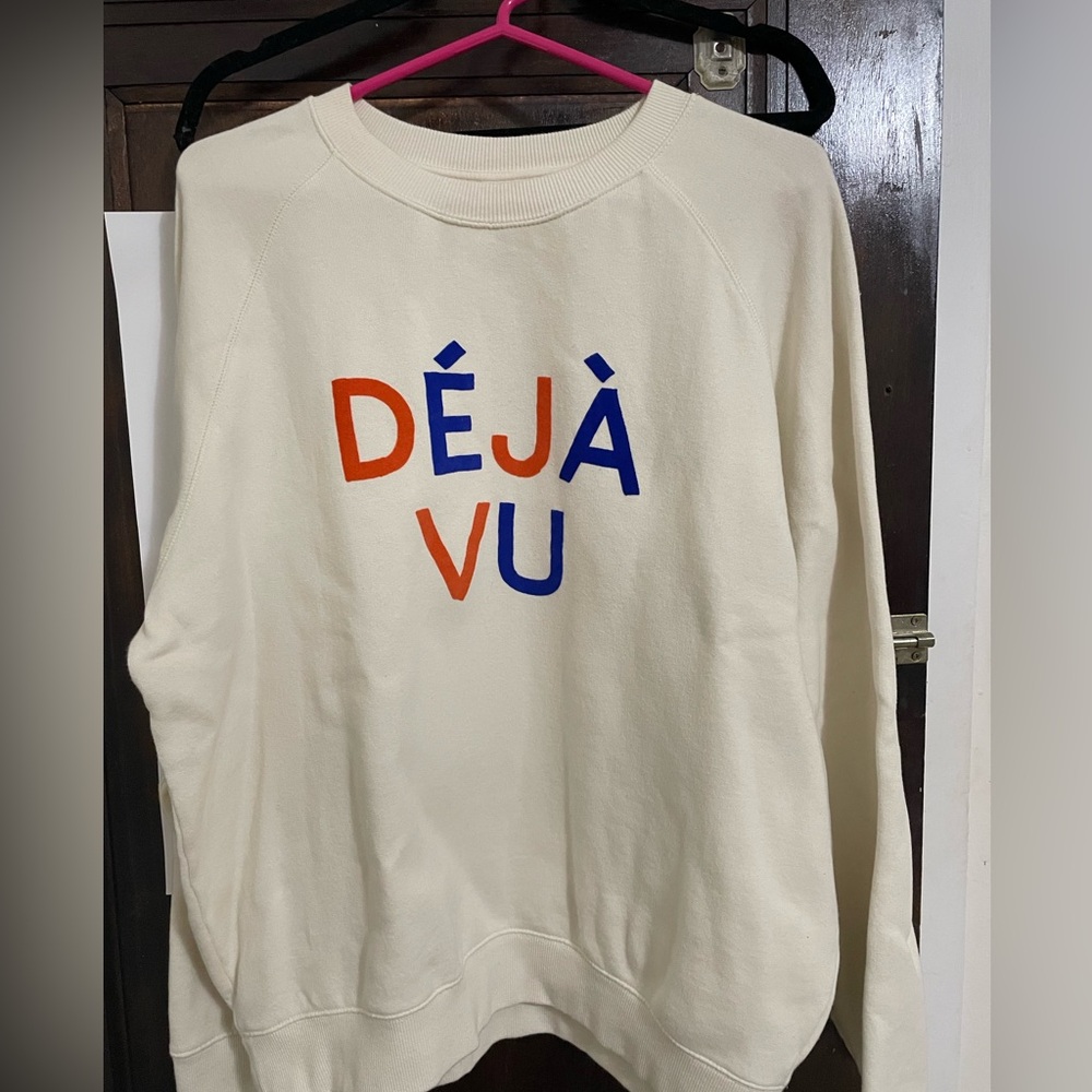 Clare V Deja Vu Sweatshirt Size L